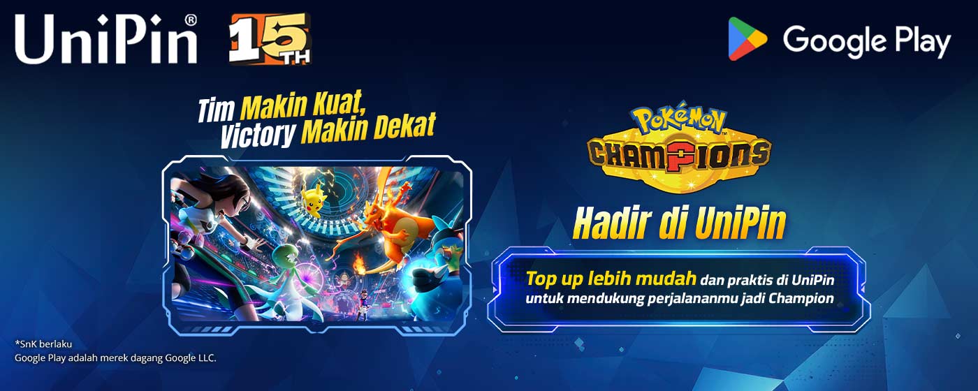 Pokémon Champions Hadir di UniPin, Saatnya Jadi Juara!